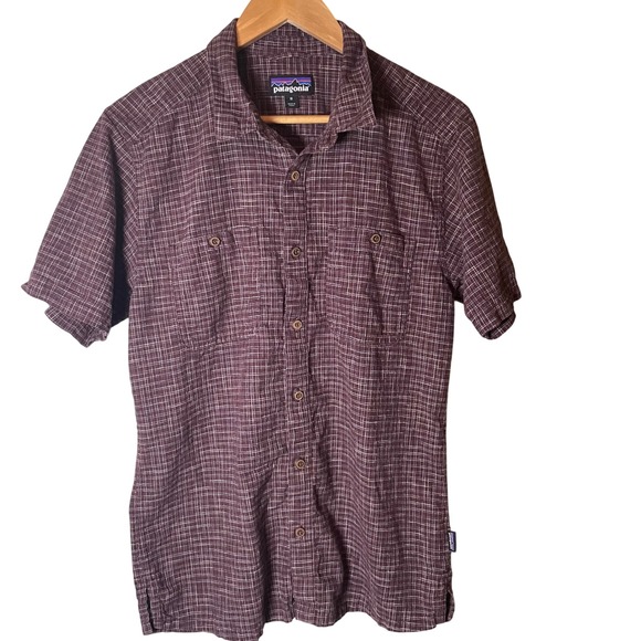 Patagonia Other - Patagonia Back Step Shirt Men's medium Hemp Organic Cotton Short Sleeve Hiking